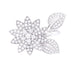Ring 53 Van Cleef & Arpels “Lotus” ring in white gold, diamonds. 58 Facettes 33557