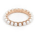 Ginette NY ring Maria wedding ring Pink gold Pearl 58 Facettes