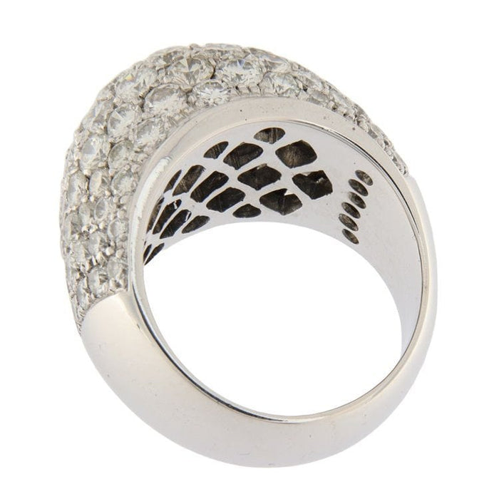 Bague 57 Bague dôme pavage diamants 58 Facettes G3462