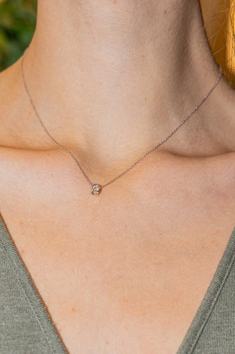 Collier Dinh Van Collier Le Cube Diamant Or blanc Diamant 58 Facettes 2865691RV