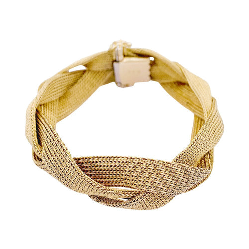 Bracelet Bracelet tresse or jaune. 58 Facettes 32608