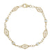 Bracelet Gold bracelet with pearls and filigrees 58 Facettes CVBR20
