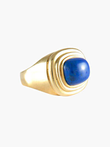 Bague BAGUE LAPIS LAZULI OR JAUNE 58 Facettes