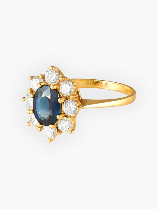 Bague Bague Marguerite Saphir et Diamants 58 Facettes HS19212