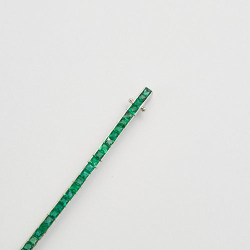 Bracelet Bracelet ligne Emeraudes 58 Facettes