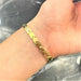 Bracelet Mesh bracelet in yellow gold and gray 58 Facettes 20400000648