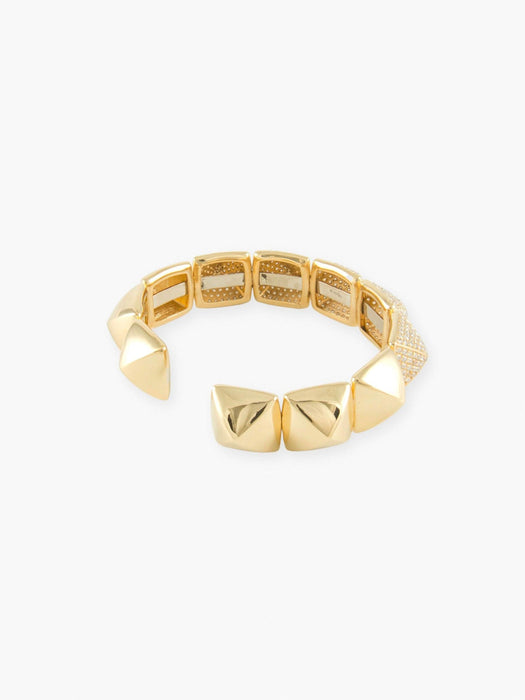 Bracelet BRACELET "PYRAMIDE" OR JAUNE ET BRILLANTS 58 Facettes 210015