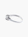 Bague 49.5 BAGUE PLATINE SOLITAIRE DIAMANT STYLE RETRO 58 Facettes