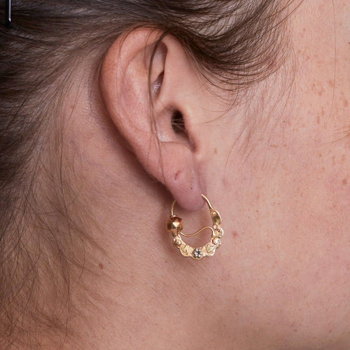 Boucles d'oreilles Créoles Savoyarde Or 58 Facettes