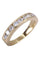 Bague 58 DEMI-ALLIANCE OR JAUNE DIAMANTS 58 Facettes 078121