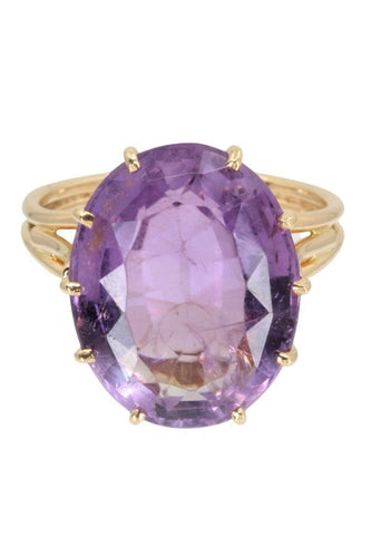 Bague BAGUE MODERNE AMETHYSTE 58 Facettes 042501