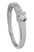 MODERN DIAMOND SOLITAIRE RING 0.10 CARAT 58 Facettes 050911