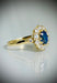 Ring Pompadour Sapphire and Diamond Ring 58 Facettes