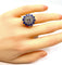 Bague 51 Bague Or blanc Diamants Saphirs 58 Facettes AB241