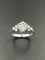 Bague 54 Solitaire platine et diamants dont 1,25ct certifié 58 Facettes