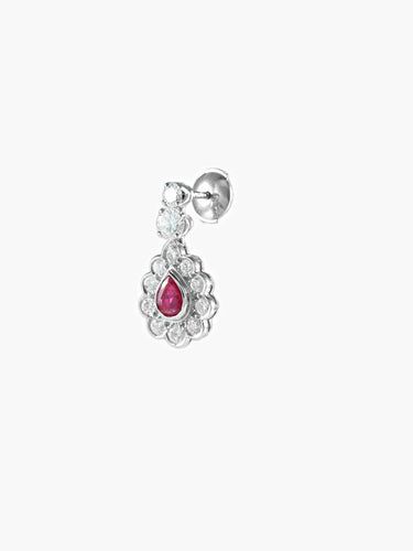 Boucles d'oreilles Boucles d'Oreilles Diamants Rubis 58 Facettes