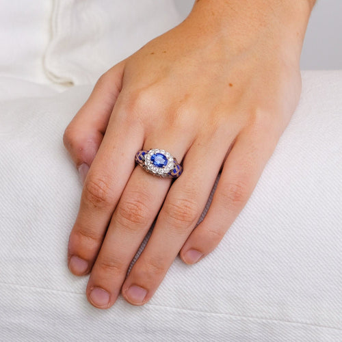 Bague 52 Bague Saphir Laquée 58 Facettes 2.209