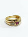 Ring 51 Diamond and Ruby Ring 58 Facettes 3108/1