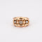 Bague 56 Bague Diamants et boules d'or 58 Facettes