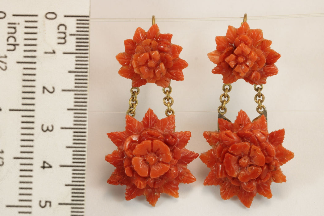 Boucles d'oreilles Boucles d'oreilles Or et Corail 58 Facettes 7404