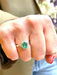 Ring Oval Emerald and Diamond Ring 58 Facettes