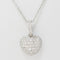 Collier Collier pendentif cœur en or blanc & diamants 58 Facettes 29969