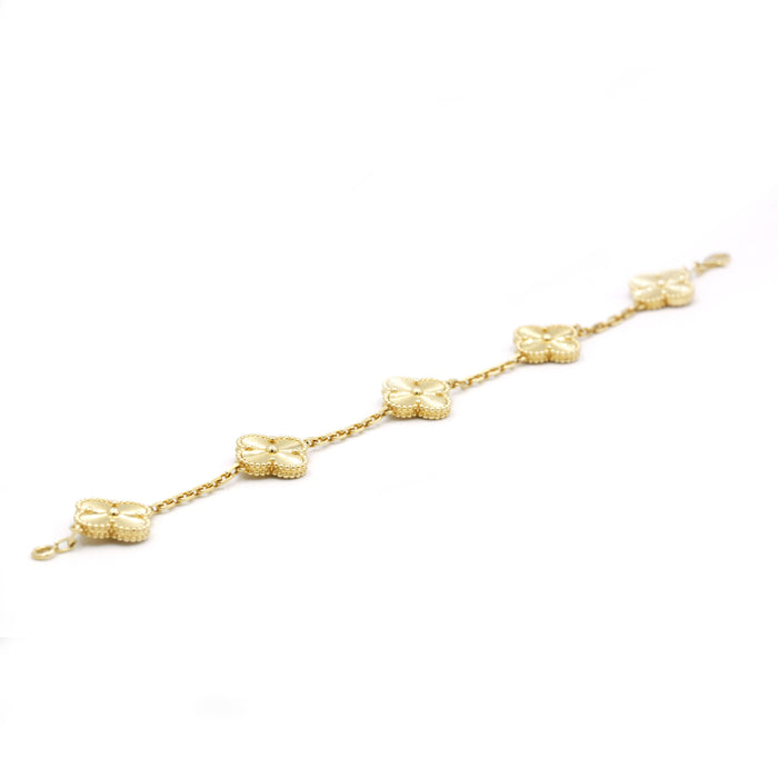 Bracelet Bracelet VAN CLEEF AND ARPELS "Alhambra" or jaune 58 Facettes R220077