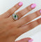 Bague BAGUE EMERAUDE ET PAVAGE DIAMANTS 58 Facettes