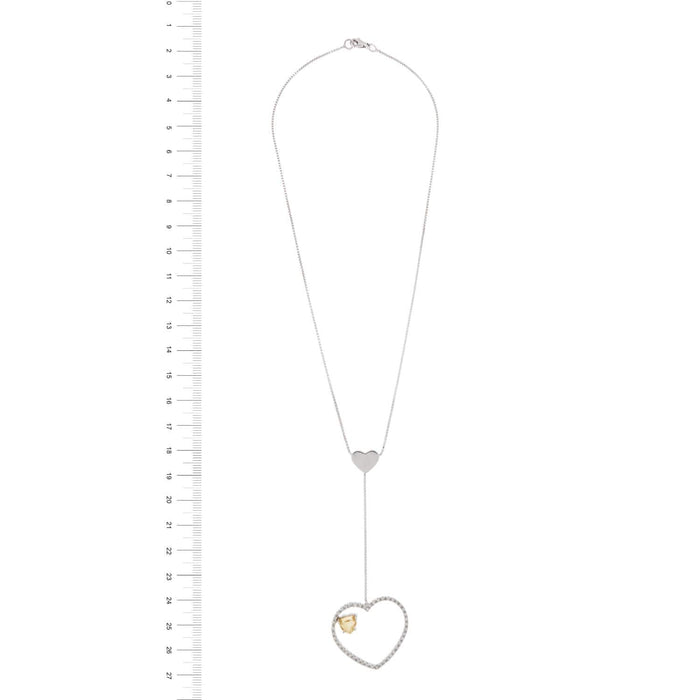 Collier Collier Coeur diamants et citrine 58 Facettes 28512