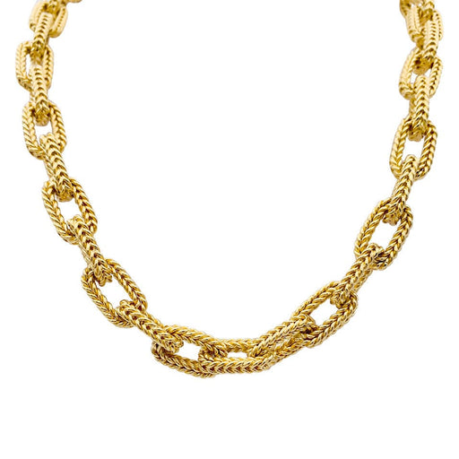 Collier Collier or jaune, maille marine. 58 Facettes 32842