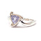 Bague Bague saphir milky diamants or blanc 58 Facettes