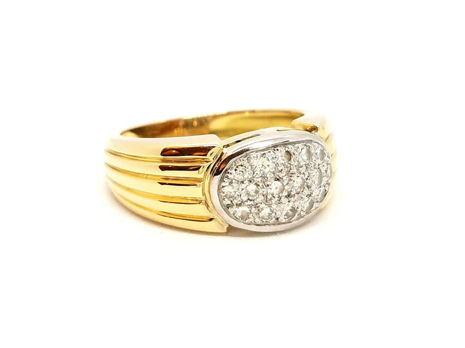 Bague 54 Bague Or jaune Diamant 58 Facettes 698547CN