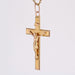 Pendentif Croix ancienne or rose avec Christ 58 Facettes CVP85