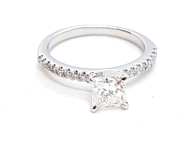 Bague 53 Bague Solitaire Or blanc Diamant 58 Facettes 578718RV