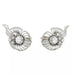 Earrings Scroll earrings in platinum, white gold and diamonds. 58 Facettes 31660