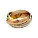 Ring 51 Cartier “Trinity” ring in 3 golds, large model. 58 Facettes 31873