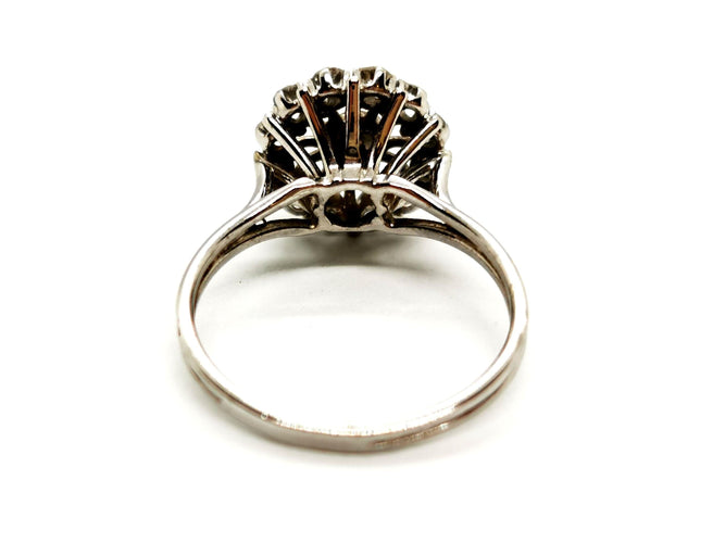 Bague 58 Bague Fleur Or blanc Diamant 58 Facettes 1338967CN