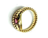 Ring Snake Ring Yellow Gold Ruby 58 Facettes