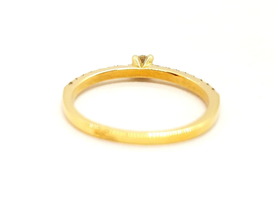 Bague 53 Bague Solitaire Or jaune Diamant 58 Facettes 578723RV