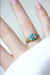 Bague 56 Bague fleur ancienne turquoises et diamant 58 Facettes