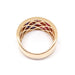 Ring Multicolored sapphires diamonds rose gold ring 58 Facettes