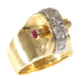 Ring 54 Ring with diamonds and rubies 58 Facettes 12087-0073