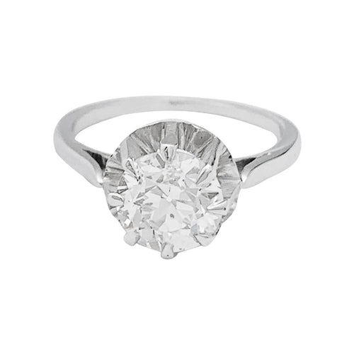 Bague 50 Bague diamant 1,52 carat en platine et or. 58 Facettes 30680