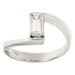 Ring 54 Emerald Cut Diamond Solitaire Ring 0,83 ct E/IF 58 Facettes G2612