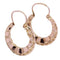 Boucles d'oreilles Créoles anciennes en or rose 58 Facettes 061761