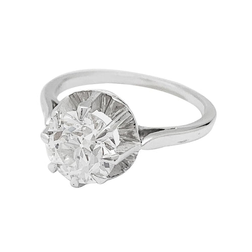 Bague 50 Bague diamant 1,52 carat en platine et or. 58 Facettes 30680