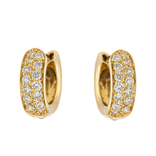 Boucles d'oreilles Boucles d'oreilles Créoles Or jaune Diamant 58 Facettes 2845466CN