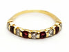 Ring 50 Half alliance ring Yellow gold Ruby 58 Facettes 1733144CN