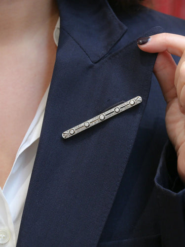 Broche Broche barrette Belle Epoque diamants 58 Facettes J79