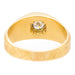 Ring 57 Yellow gold diamond solitaire ring 58 Facettes 2308983CN